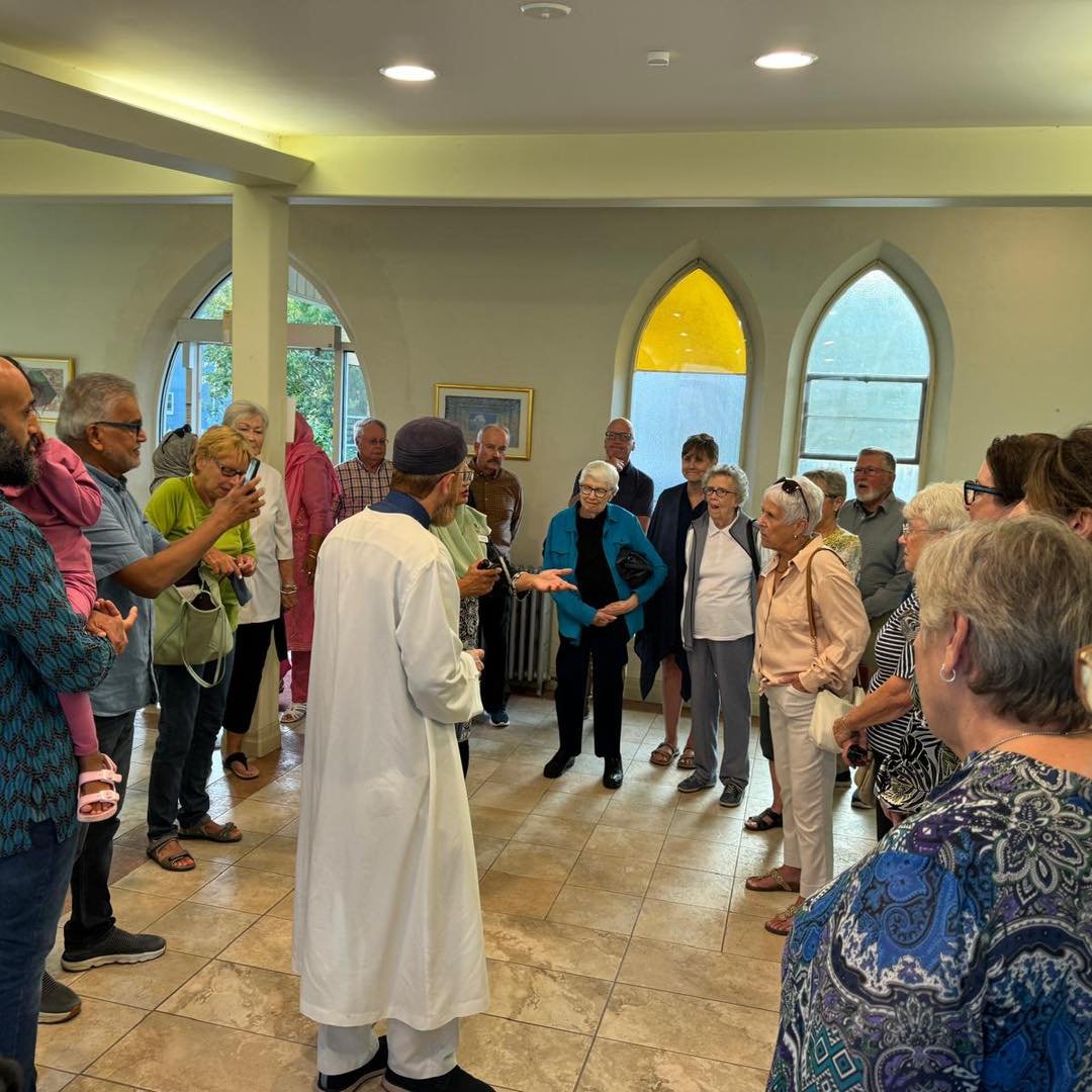 Open house tours invite friends of every faith to learn about Islam, walk through the masjid, and share tea with our community.